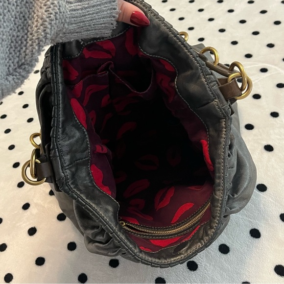 Marc by Marc Jacobs Gray Lamb Leather Hobo Shoulder Bag - Picture 9 of 11